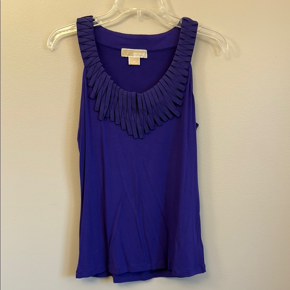 Michael Kors Purple Sleeveless Tank Top